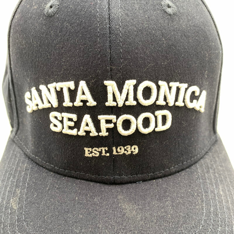 【中古品】【メンズ】 SANTA MONICA CALIFORNIA BASEBALL CAP サンタモニカ カリフォルニア ベースボール キャップ NAVY 帽子 ※汚れ・毛の付着あり 185-260811-io-48-fuzh カラー：ネイビー 万代Net店