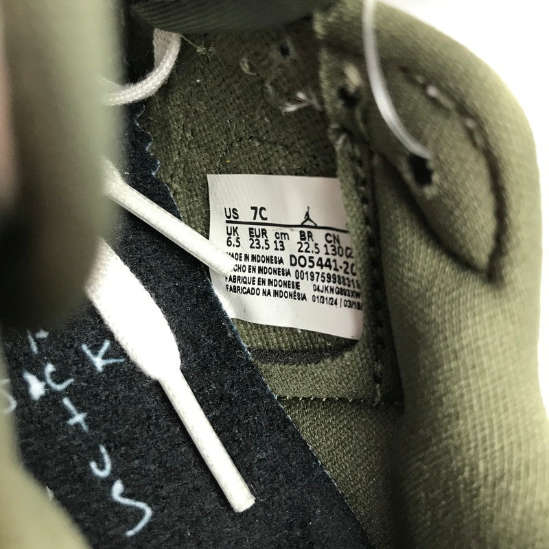 【中古美品】【キッズ】 TRAVIS SCOTT×NIKE トラヴィススコット ナイキ DO5441-200 PS AIR JORDAN 1 LOW OG SP "REVERSE OLIVE" KHAKI.WHITE/SIZE:13.0cm/シューレース.黒タグ.箱有 173-260913-io-01-fuzh 万代Net店