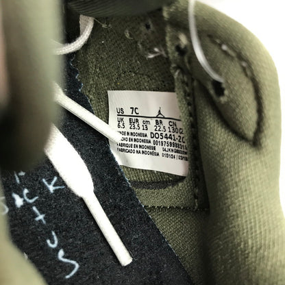 【中古美品】【キッズ】 TRAVIS SCOTT×NIKE トラヴィススコット ナイキ DO5441-200 PS AIR JORDAN 1 LOW OG SP "REVERSE OLIVE" KHAKI.WHITE/SIZE:13.0cm/シューレース.黒タグ.箱有 173-260913-io-01-fuzh 万代Net店