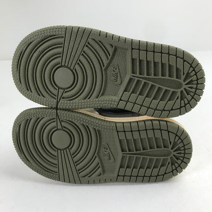 【中古美品】【キッズ】 TRAVIS SCOTT×NIKE トラヴィススコット ナイキ DO5441-200 PS AIR JORDAN 1 LOW OG SP "REVERSE OLIVE" KHAKI.WHITE/SIZE:13.0cm/シューレース.黒タグ.箱有 173-260913-io-01-fuzh 万代Net店