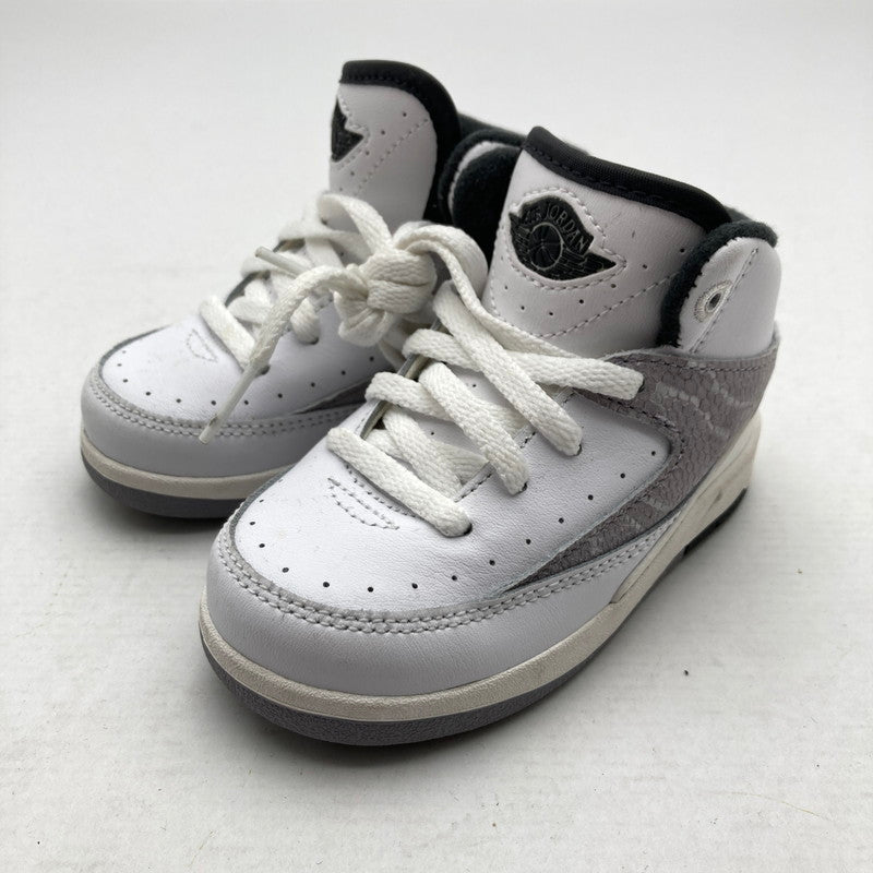 【中古品】【キッズ】 NIKE ナイキ DQ8563-102 GS AIR JORDAN２RETRO エアジョーダン2レトロ "PYTHON" WHITE.GRAY SIZE:12.0cm 173-260629-ky-07-fuzh 万代Net店