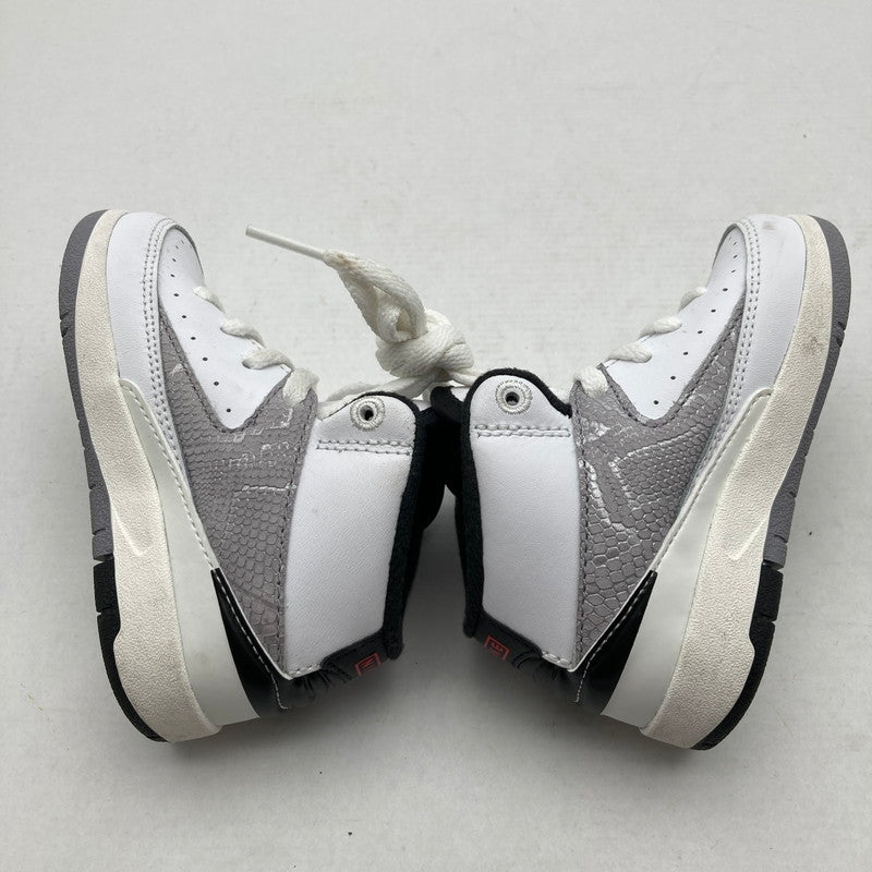 【中古品】【キッズ】 NIKE ナイキ DQ8563-102 GS AIR JORDAN２RETRO エアジョーダン2レトロ "PYTHON" WHITE.GRAY SIZE:12.0cm 173-260629-ky-07-fuzh 万代Net店