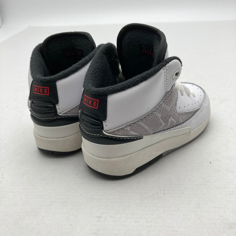 【中古品】【キッズ】 NIKE ナイキ DQ8563-102 GS AIR JORDAN２RETRO エアジョーダン2レトロ "PYTHON" WHITE.GRAY SIZE:12.0cm 173-260629-ky-07-fuzh 万代Net店