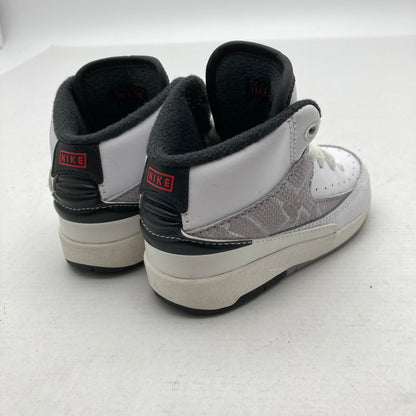 【中古品】【キッズ】 NIKE ナイキ DQ8563-102 GS AIR JORDAN２RETRO エアジョーダン2レトロ "PYTHON" WHITE.GRAY SIZE:12.0cm 173-260629-ky-07-fuzh 万代Net店