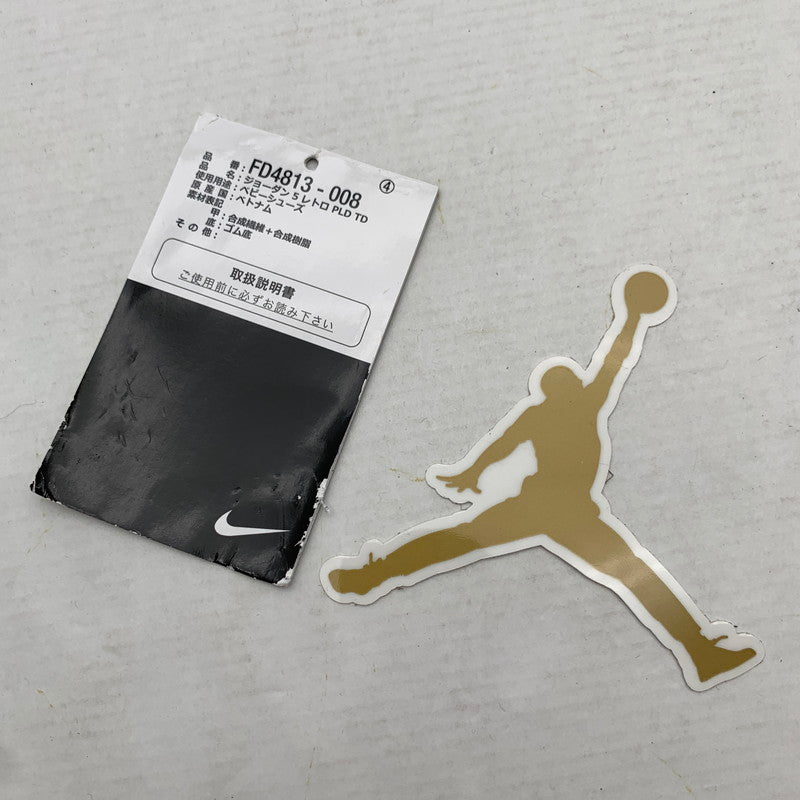 【中古美品】【キッズ】 NIKE ナイキ FD4813-008 AIR JORDAN５RETRO ”PLAID" MULTI CHECK SIZE:14.0cm 黒タグ・箱有 ※黒タグ・箱傷みあり 173-260811-io-60-fuzh カラー：マルチチェック 万代Net店