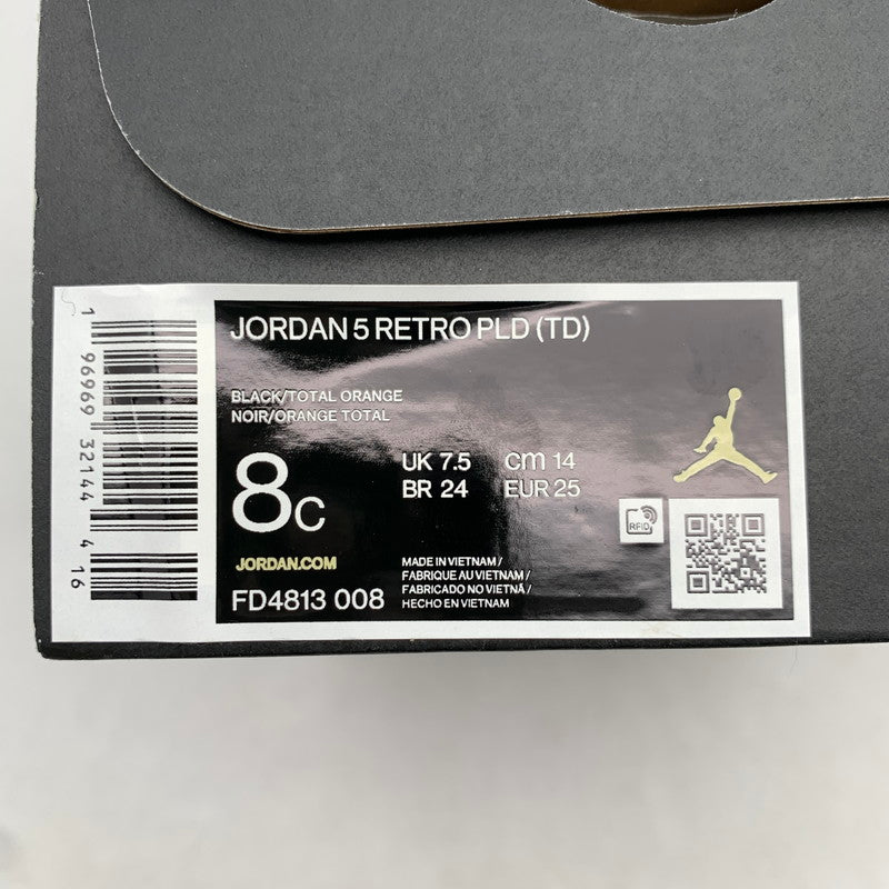 【中古美品】【キッズ】 NIKE ナイキ FD4813-008 AIR JORDAN５RETRO ”PLAID" MULTI CHECK SIZE:14.0cm 黒タグ・箱有 ※黒タグ・箱傷みあり 173-260811-io-60-fuzh カラー：マルチチェック 万代Net店