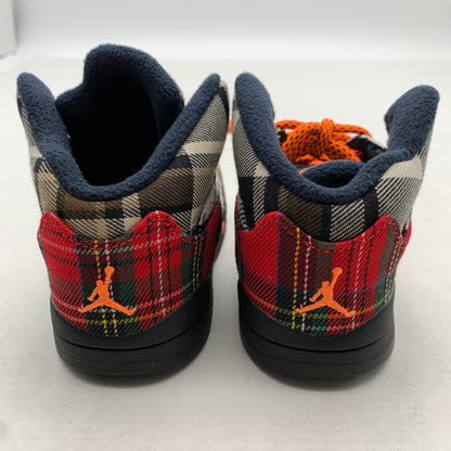 【中古美品】【キッズ】 NIKE ナイキ FD4813-008 AIR JORDAN５RETRO ”PLAID" MULTI CHECK SIZE:14.0cm 黒タグ・箱有 ※黒タグ・箱傷みあり 173-260811-io-60-fuzh カラー：マルチチェック 万代Net店