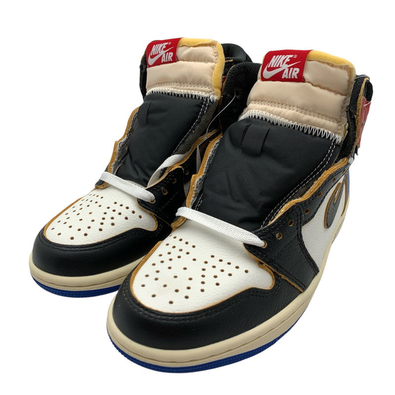 【中古美品】【レディース】 NIKE×UNION×FRAGMENT DESIGN IO7847-002 AIR JORDAN 1 HIGH OG フラグメントデザイン × ユニオン × ナイキ エアジョーダン1 ハイ 166-260628-gm-35-fuz サイズ：23.5cm カラー：ブラック 万代Net店