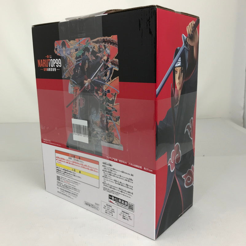 【中古品】 未開封 うちはイタチ(NARUTOP99記念 岸本斉史描き下ろしイラスト背景パネル付属) 「一番くじ NARUTOP99 -豪華絢爛忍絵巻-」 D賞 フィギュア 箱傷みあり 051-260613-io-16-fuzh 万代Net店