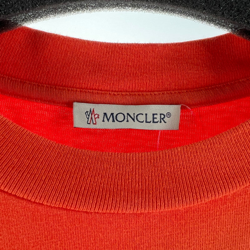 【中古品】【メンズ】 MONCLER モンクレール F10918C72010 SS TEE 半袖 Tシャツ トップス 古着 141-260603-mh-01-fuz サイズ：M カラー：オレンジ 万代Net店