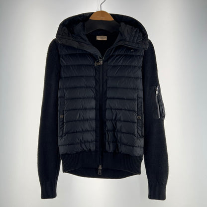 【中古品】【メンズ】 MONCLER モンクレール D20919402800-94789 MAGLIONE TRICOT CARDIGAN ダウン ジャケット ニット アウター コート 古着 141-260603-mh-09-fuz サイズ：S カラー：ブラック 万代Net店