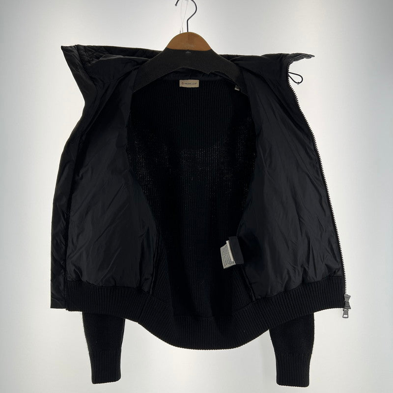 【中古品】【メンズ】 MONCLER モンクレール D20919402800-94789 MAGLIONE TRICOT CARDIGAN ダウン ジャケット ニット アウター コート 古着 141-260603-mh-09-fuz サイズ：S カラー：ブラック 万代Net店