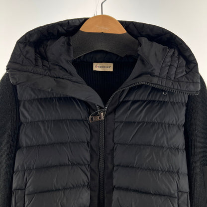 【中古品】【メンズ】 MONCLER モンクレール D20919402800-94789 MAGLIONE TRICOT CARDIGAN ダウン ジャケット ニット アウター コート 古着 141-260603-mh-09-fuz サイズ：S カラー：ブラック 万代Net店