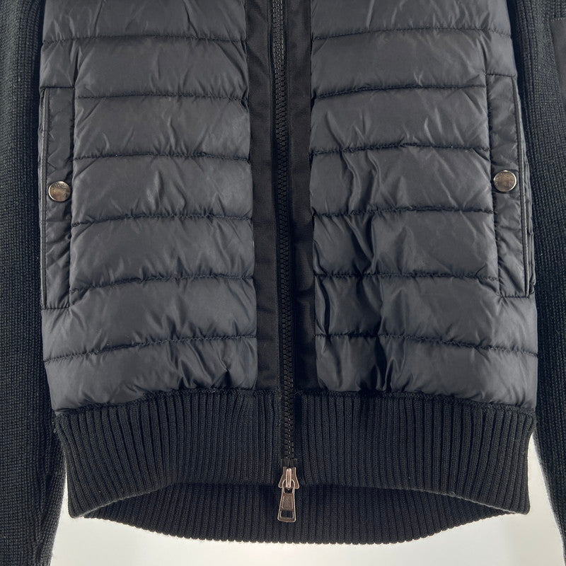 【中古品】【メンズ】 MONCLER モンクレール D20919402800-94789 MAGLIONE TRICOT CARDIGAN ダウン ジャケット ニット アウター コート 古着 141-260603-mh-09-fuz サイズ：S カラー：ブラック 万代Net店