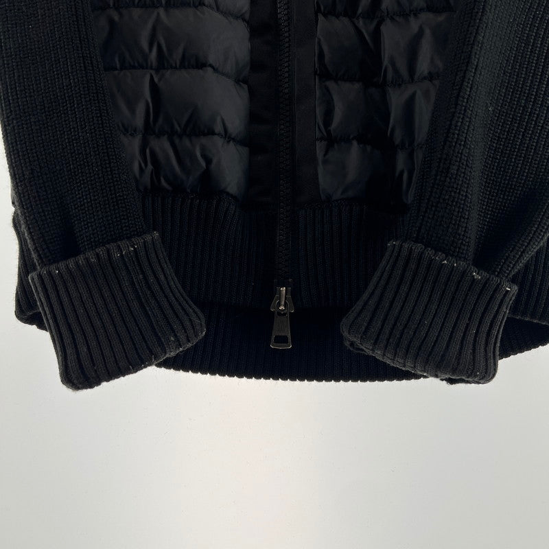 【中古品】【メンズ】 MONCLER モンクレール D20919402800-94789 MAGLIONE TRICOT CARDIGAN ダウン ジャケット ニット アウター コート 古着 141-260603-mh-09-fuz サイズ：S カラー：ブラック 万代Net店