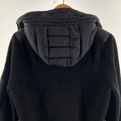 【中古品】【メンズ】 MONCLER モンクレール D20919402800-94789 MAGLIONE TRICOT CARDIGAN ダウン ジャケット ニット アウター コート 古着 141-260603-mh-09-fuz サイズ：S カラー：ブラック 万代Net店