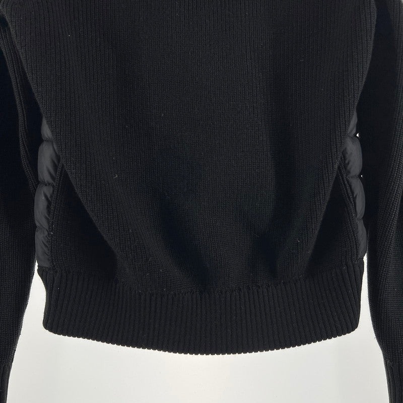 【中古品】【メンズ】 MONCLER モンクレール D20919402800-94789 MAGLIONE TRICOT CARDIGAN ダウン ジャケット ニット アウター コート 古着 141-260603-mh-09-fuz サイズ：S カラー：ブラック 万代Net店