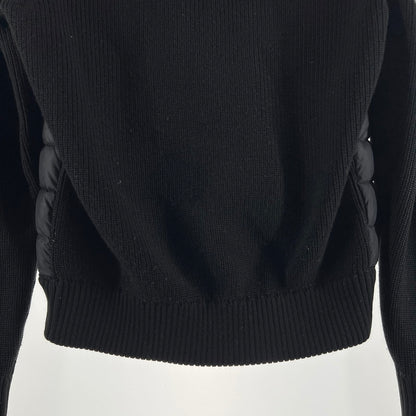 【中古品】【メンズ】 MONCLER モンクレール D20919402800-94789 MAGLIONE TRICOT CARDIGAN ダウン ジャケット ニット アウター コート 古着 141-260603-mh-09-fuz サイズ：S カラー：ブラック 万代Net店