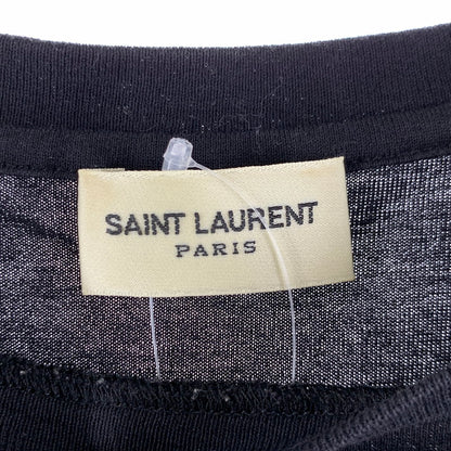 【中古品】【メンズ】 SAINT LAUREN PARIS サンローラン 464572 SS TEE 半袖 Tシャツ トップス 古着 141-260607-mh-30-fuz サイズ：S カラー：ブラック 万代Net店