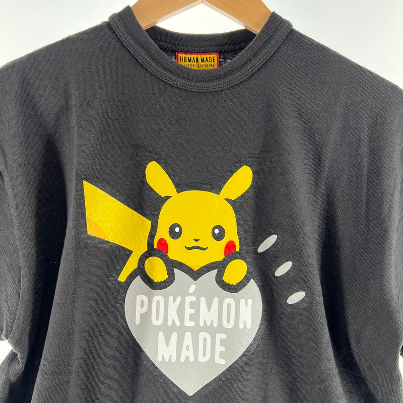 【中古品】【メンズ】 HUMAN MADE × POKEMON ヒューマンメイド ポケモン コラボ XX30TE003 SS TEE 半袖 Tシャツ トップス 古着 142-260603-mh-03-fuz サイズ：M カラー：ブラック 万代Net店