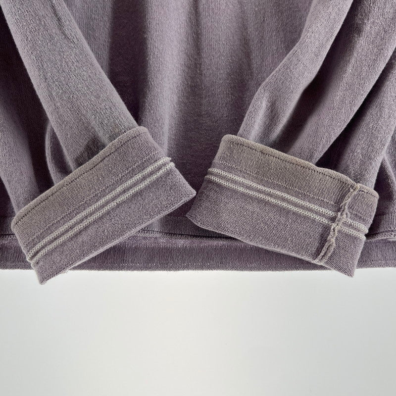 【中古品】【メンズ】 STONE ISLAND ストーンアイランド 6815569B9 CREW NECK KNIT クルーネック ニット 長袖 Tシャツ トップス 古着 141-260603-mh-07-fuz サイズ：S カラー：パープル 万代Net店