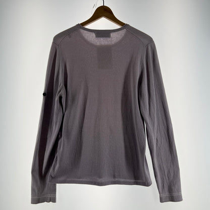 【中古品】【メンズ】 STONE ISLAND ストーンアイランド 6815569B9 CREW NECK KNIT クルーネック ニット 長袖 Tシャツ トップス 古着 141-260603-mh-07-fuz サイズ：S カラー：パープル 万代Net店