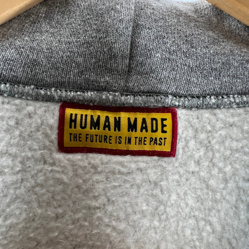 【中古品】【メンズ】 HUMAN MADE × POKEMON ヒューマンメイド ポケモン コラボ XX30CS006 HEAVY WEIGHT HOODIE ヘビーウェイト フーディ パーカー トップス 古着 141-260603-mh-04-fuz サイズ：M カラー：グレー 万代Net店