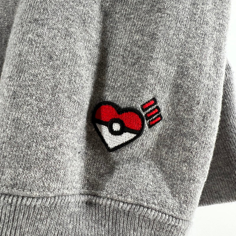 【中古品】【メンズ】 HUMAN MADE × POKEMON ヒューマンメイド ポケモン コラボ XX30CS006 HEAVY WEIGHT HOODIE ヘビーウェイト フーディ パーカー トップス 古着 141-260603-mh-04-fuz サイズ：M カラー：グレー 万代Net店
