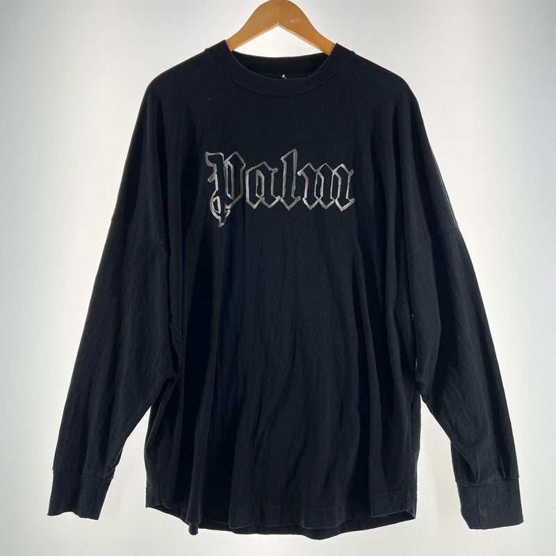 【中古品】【メンズ】 PALM ANGELS パームエンジェルス PMAB001E20JER003 LS TEE 長袖 Tシャツ トップス 古着 141-260603-mh-08-fuz サイズ：L カラー：ブラック 万代Net店
