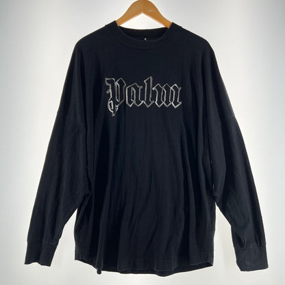 【中古品】【メンズ】 PALM ANGELS パームエンジェルス PMAB001E20JER003 LS TEE 長袖 Tシャツ トップス 古着 141-260603-mh-08-fuz サイズ：L カラー：ブラック 万代Net店