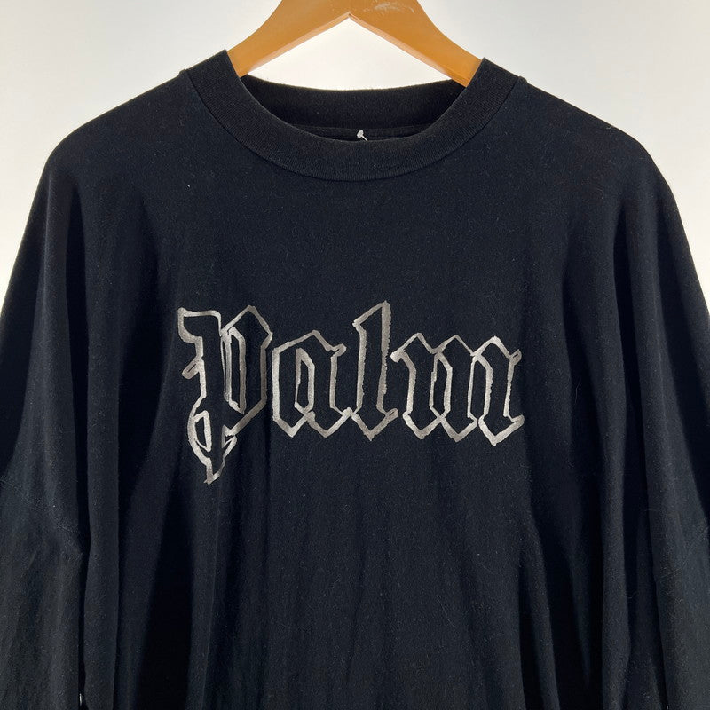 【中古品】【メンズ】 PALM ANGELS パームエンジェルス PMAB001E20JER003 LS TEE 長袖 Tシャツ トップス 古着 141-260603-mh-08-fuz サイズ：L カラー：ブラック 万代Net店