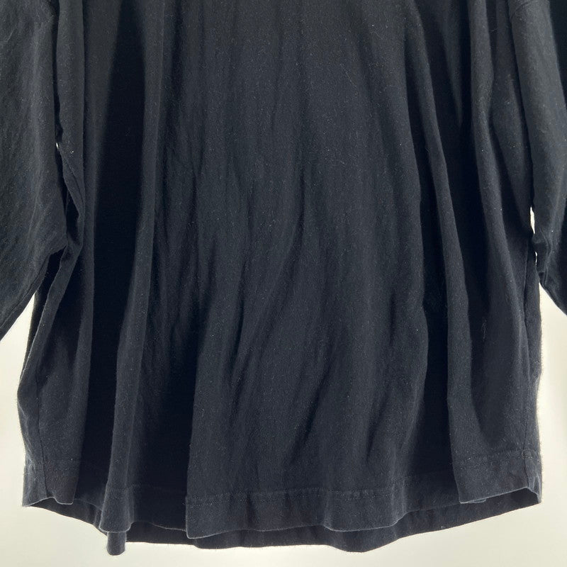 【中古品】【メンズ】 PALM ANGELS パームエンジェルス PMAB001E20JER003 LS TEE 長袖 Tシャツ トップス 古着 141-260603-mh-08-fuz サイズ：L カラー：ブラック 万代Net店