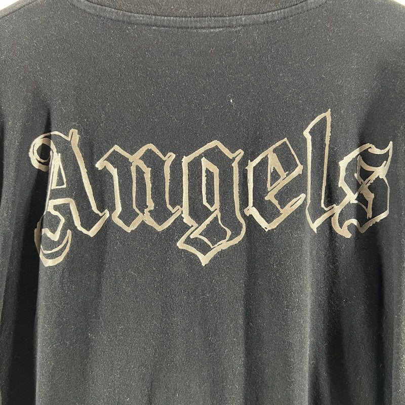【中古品】【メンズ】 PALM ANGELS パームエンジェルス PMAB001E20JER003 LS TEE 長袖 Tシャツ トップス 古着 141-260603-mh-08-fuz サイズ：L カラー：ブラック 万代Net店