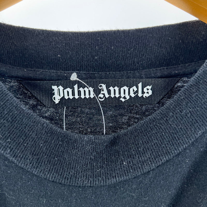 【中古品】【メンズ】 PALM ANGELS パームエンジェルス PMAB001E20JER003 LS TEE 長袖 Tシャツ トップス 古着 141-260603-mh-08-fuz サイズ：L カラー：ブラック 万代Net店