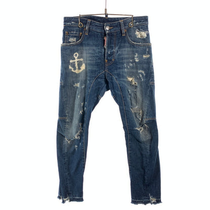 【中古品】【メンズ】 DSQUARED2 74LB0516 S30342 19SS TIDY BIKER JEAN ディースクエアード バイカージーンズ デニムパンツ ボトムス ブランド 古着 152-260606-gm-25-fuz サイズ：42 カラー：ブルー 万代Net店