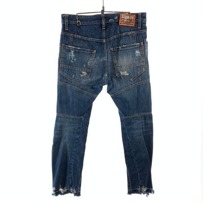 【中古品】【メンズ】 DSQUARED2 74LB0516 S30342 19SS TIDY BIKER JEAN ディースクエアード バイカージーンズ デニムパンツ ボトムス ブランド 古着 152-260606-gm-25-fuz サイズ：42 カラー：ブルー 万代Net店