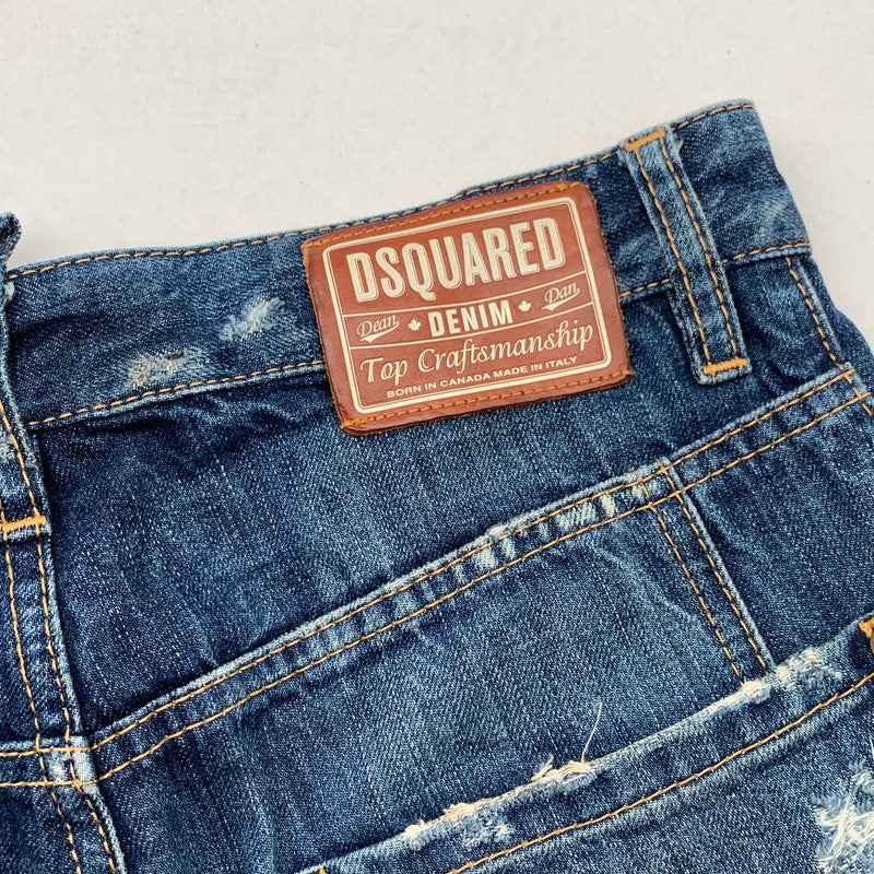 【中古品】【メンズ】 DSQUARED2 74LB0516 S30342 19SS TIDY BIKER JEAN ディースクエアード バイカージーンズ デニムパンツ ボトムス ブランド 古着 152-260606-gm-25-fuz サイズ：42 カラー：ブルー 万代Net店