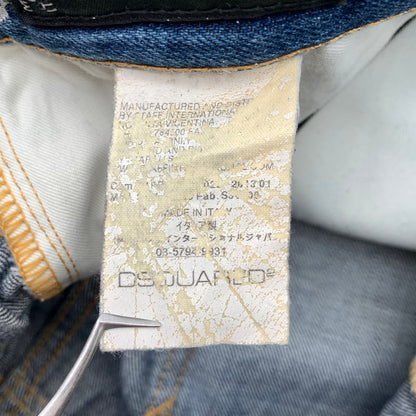 【中古品】【メンズ】 DSQUARED2 74LB0516 S30342 19SS TIDY BIKER JEAN ディースクエアード バイカージーンズ デニムパンツ ボトムス ブランド 古着 152-260606-gm-25-fuz サイズ：42 カラー：ブルー 万代Net店