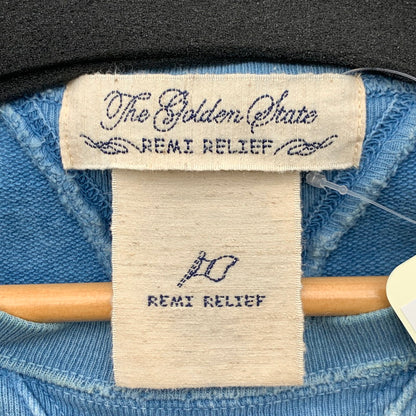 【中古品】【メンズ】 REMI RELIEF SWEATSHIRT レミリリーフ スウェット ブランド 古着 140-260606-gm-27-fuz サイズ：S カラー：ブルー タイダイ 万代Net店