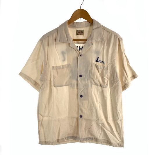 【中古品】【メンズ】 STYLE EYES スタイルアイズ 東洋エンタープライズ ボーリングシャツ 半袖シャツ ピエロ刺繍 ブランド 古着 145-260606-gm-37-fuz サイズ：L カラー：アイボリー 万代Net店