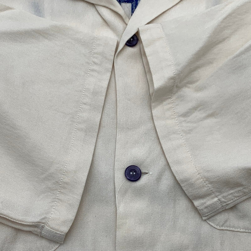 【中古品】【メンズ】 STYLE EYES スタイルアイズ 東洋エンタープライズ ボーリングシャツ 半袖シャツ ピエロ刺繍 ブランド 古着 145-260606-gm-37-fuz サイズ：L カラー：アイボリー 万代Net店