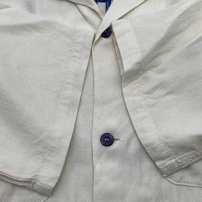 【中古品】【メンズ】 STYLE EYES スタイルアイズ 東洋エンタープライズ ボーリングシャツ 半袖シャツ ピエロ刺繍 ブランド 古着 145-260606-gm-37-fuz サイズ：L カラー：アイボリー 万代Net店