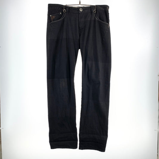 【中古品】【メンズ】 MARITHE FRANCOIS GIRBAUD マリテ フランソワ ジルボー デニム パンツ ジーンズ ボトムス 古着 156-260608-mh-12-fuzh サイズ：LL カラー：ブラック 万代Net店