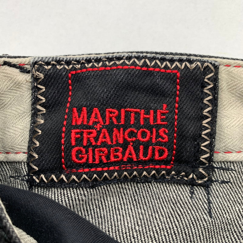 【中古品】【メンズ】 MARITHE FRANCOIS GIRBAUD マリテ フランソワ ジルボー デニム パンツ ジーンズ ボトムス 古着 156-260608-mh-12-fuzh サイズ：LL カラー：ブラック 万代Net店