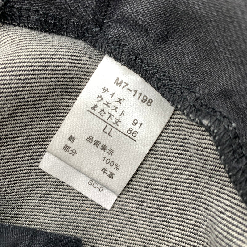 【中古品】【メンズ】 MARITHE FRANCOIS GIRBAUD マリテ フランソワ ジルボー デニム パンツ ジーンズ ボトムス 古着 156-260608-mh-12-fuzh サイズ：LL カラー：ブラック 万代Net店