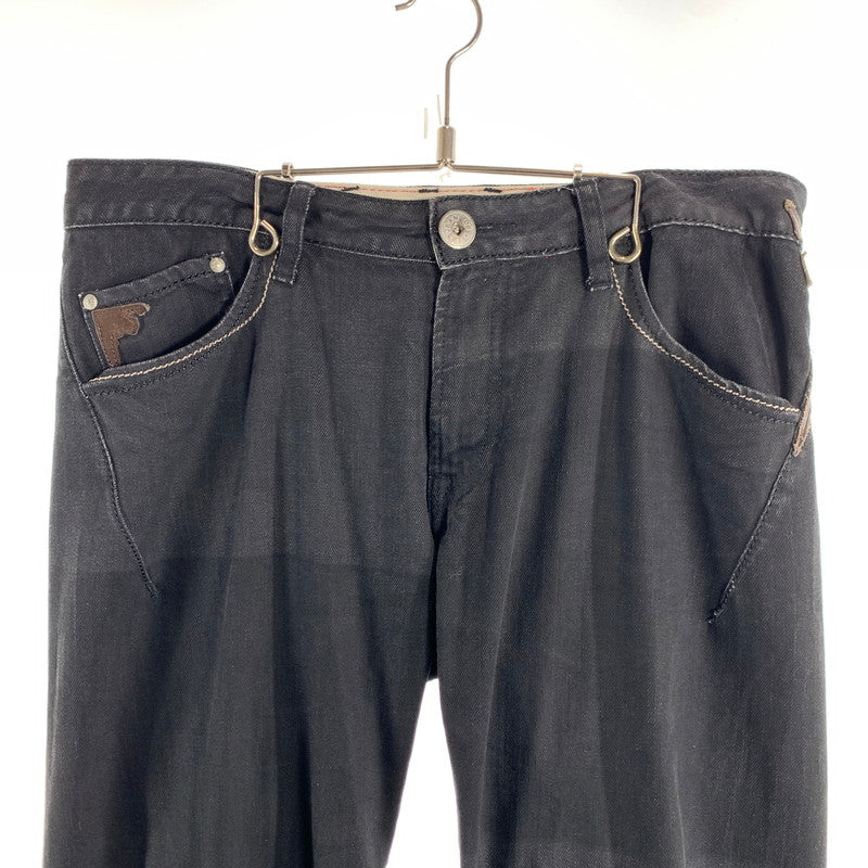 【中古品】【メンズ】 MARITHE FRANCOIS GIRBAUD マリテ フランソワ ジルボー デニム パンツ ジーンズ ボトムス 古着 156-260608-mh-12-fuzh サイズ：LL カラー：ブラック 万代Net店
