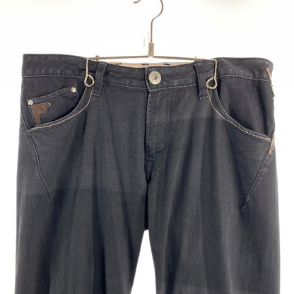 【中古品】【メンズ】 MARITHE FRANCOIS GIRBAUD マリテ フランソワ ジルボー デニム パンツ ジーンズ ボトムス 古着 156-260608-mh-12-fuzh サイズ：LL カラー：ブラック 万代Net店