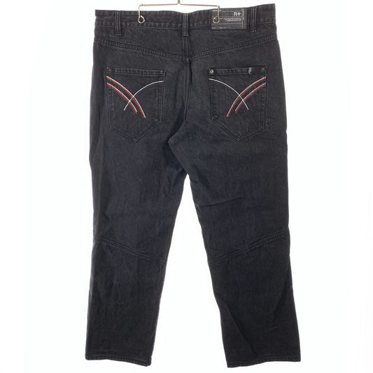 【中古品】【メンズ】 ROCAWEAR ロカウェア デニムパンツ ジーンズ ブランド 古着 ボトムス 153-260606-gm-03-fuz サイズ：W44 カラー：ブラック 万代Net店