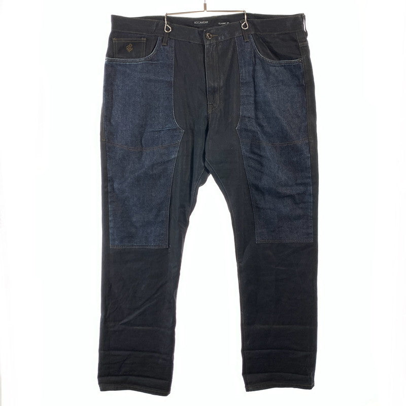 【中古品】【メンズ】 ROCAWEAR ロカウェア デニムパンツ ジーンズ ブランド 古着 ボトムス 153-260606-gm-02-fuz サイズ：W42 カラー：インディゴ ブラック 万代Net店