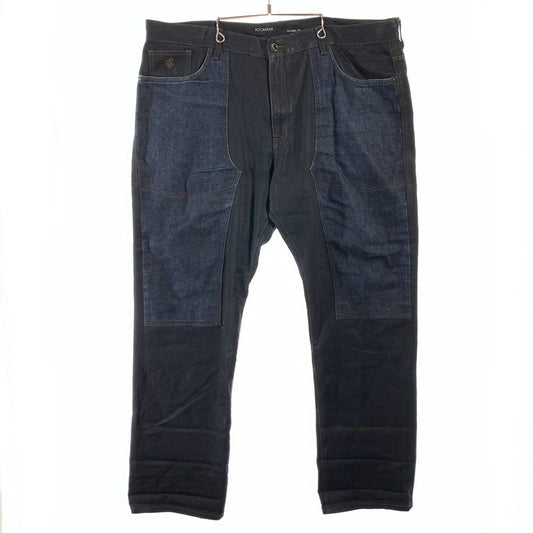 【中古品】【メンズ】 ROCAWEAR ロカウェア デニムパンツ ジーンズ ブランド 古着 ボトムス 153-260606-gm-02-fuz サイズ：W42 カラー：インディゴ ブラック 万代Net店